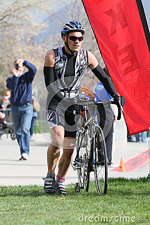 Man in race transition Editorial Stock Photo