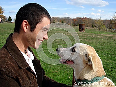 Man's Best Friend Stock Photo