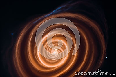 A man s coffee swirl becoming a swirling nebula Stock Photo