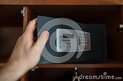 Small safe Stock Photo