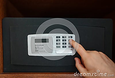 Small safe Stock Photo