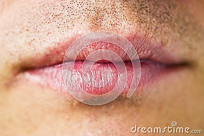 Man's mouth Stock Photo