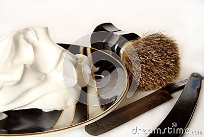 Man`s shave accessories Stock Photo