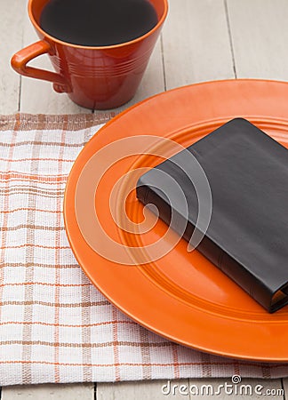 Man shall not live on bread alone Stock Photo