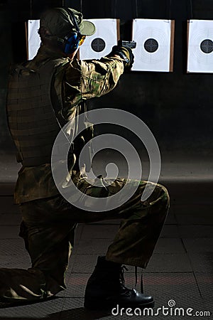 Man shooting Stock Photo