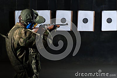 Man shooting Stock Photo