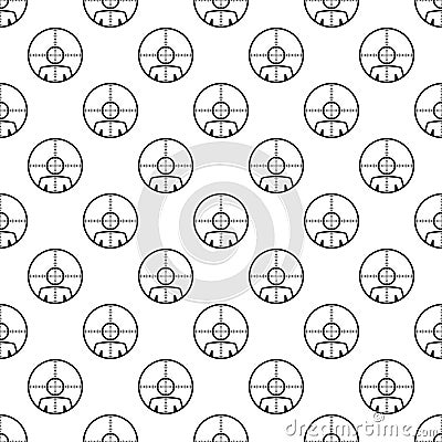 man in sight icon in Pattern style Stock Photo