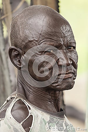 Man in South Sudan Editorial Stock Photo