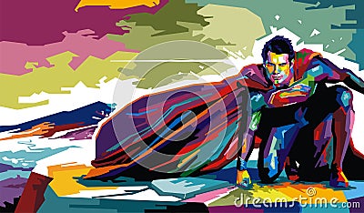 Man of Steel Vector Illustration