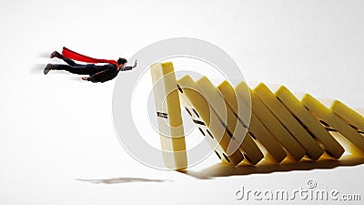 Concept of crisis management. Stock Photo