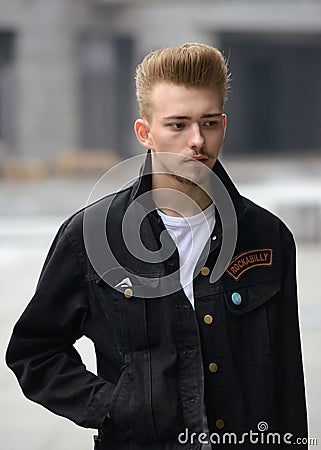 Man street fashion Stock Photo