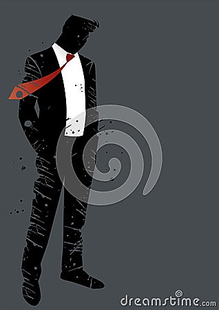 Man in suit Vector Illustration