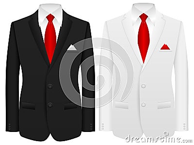 Man suit Vector Illustration