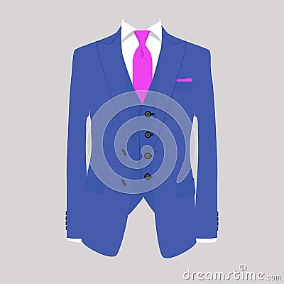 Man suit Cartoon Illustration