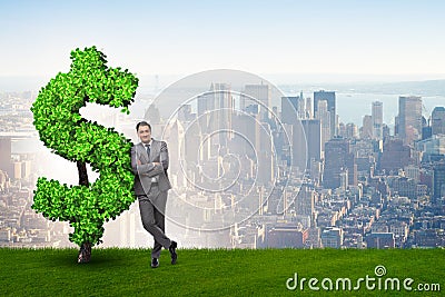 The man in sustainable investment concept Stock Photo