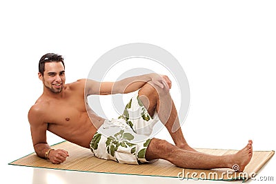 Man in Swimwear Stock Photo