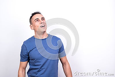 Man tricked by a sect Stock Photo