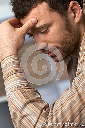 Man in trouble Stock Photo