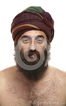 Man with turban Stock Photo