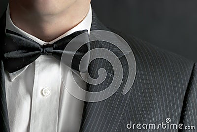 Man In Tux Stock Photo