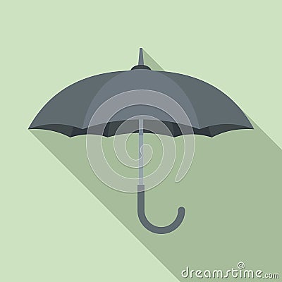 Man umbrella icon, flat style Vector Illustration