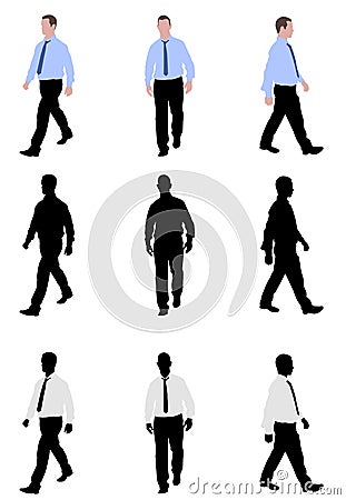 Man walking Vector Illustration