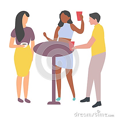 Clubber Man and Woman Dancing, Nightclub Vector Vector Illustration