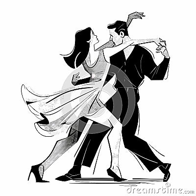 Man And Woman Dancing Stock Photo