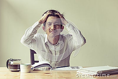 Man working Stock Photo