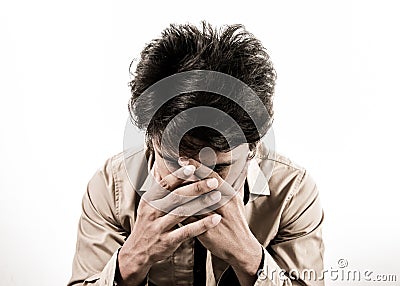 Man worry. Stock Photo