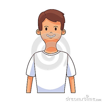 Man young avatar portrait Vector Illustration