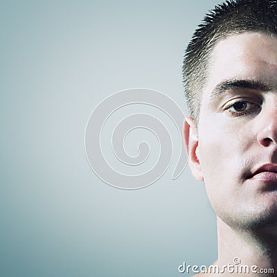 Man young handsome portrait Stock Photo