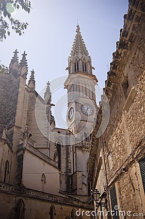 Manacor cathedral belfry Stock Photo