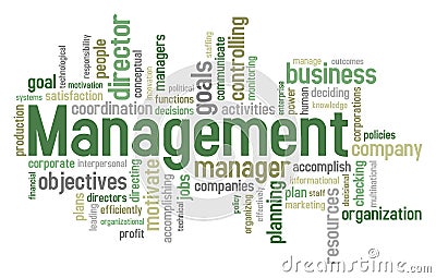 Management Word Cloud Vector Illustration