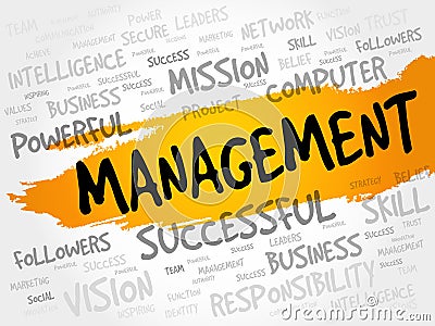 MANAGEMENT word cloud Stock Photo