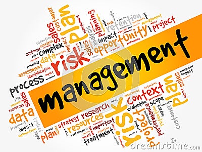 Management word cloud collage Stock Photo