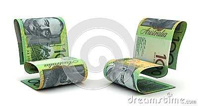 Managing Australian Dollar Stock Photo