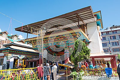 Himalayan Buddhist Society Manali. a famous Tibetan Buddhist Temple in Manali, Himachal Pradesh, Editorial Stock Photo