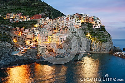 Manarola village, Italy Stock Photo