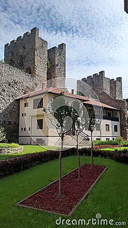 Manasija Monastery or Resava is located nearspotovac, Serbia, it was built in the 15 th Stock Photo