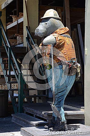 Manatee At Work Editorial Stock Photo