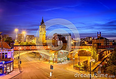 Manchester city centre England Editorial Stock Photo