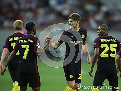 Manchester City, goal celebration Editorial Stock Photo