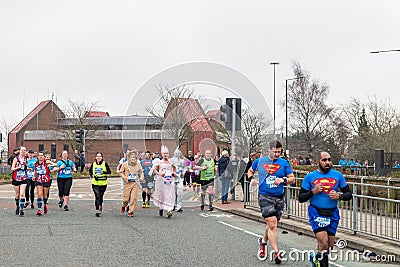 GREATER MANCHESTER MARATHON in Manchester, UK Editorial Stock Photo
