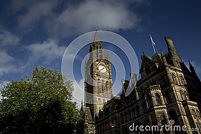Manchester, Greater Manchester, UK, October 2013, Manchester Town Hall Editorial Stock Photo