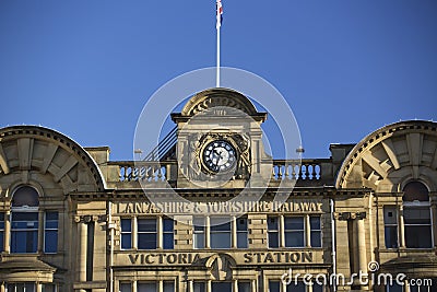 Manchester, Greater Manchester, UK, October 2013, manchester victoria train station Editorial Stock Photo