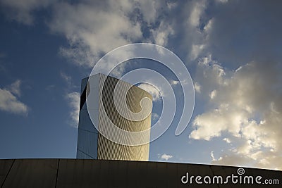 Manchester, Greater Manchester, UK, October 2013, A view of the Imperial War Museum North in Salford Editorial Stock Photo