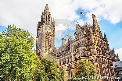 Manchester Town Hall Stock Photo