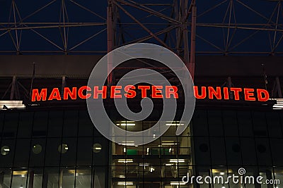 Manchester United Stadium Editorial Stock Photo