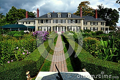 Manchester Village: VT: Hildene, Summer home of Robert Todd Lincoln Editorial Stock Photo